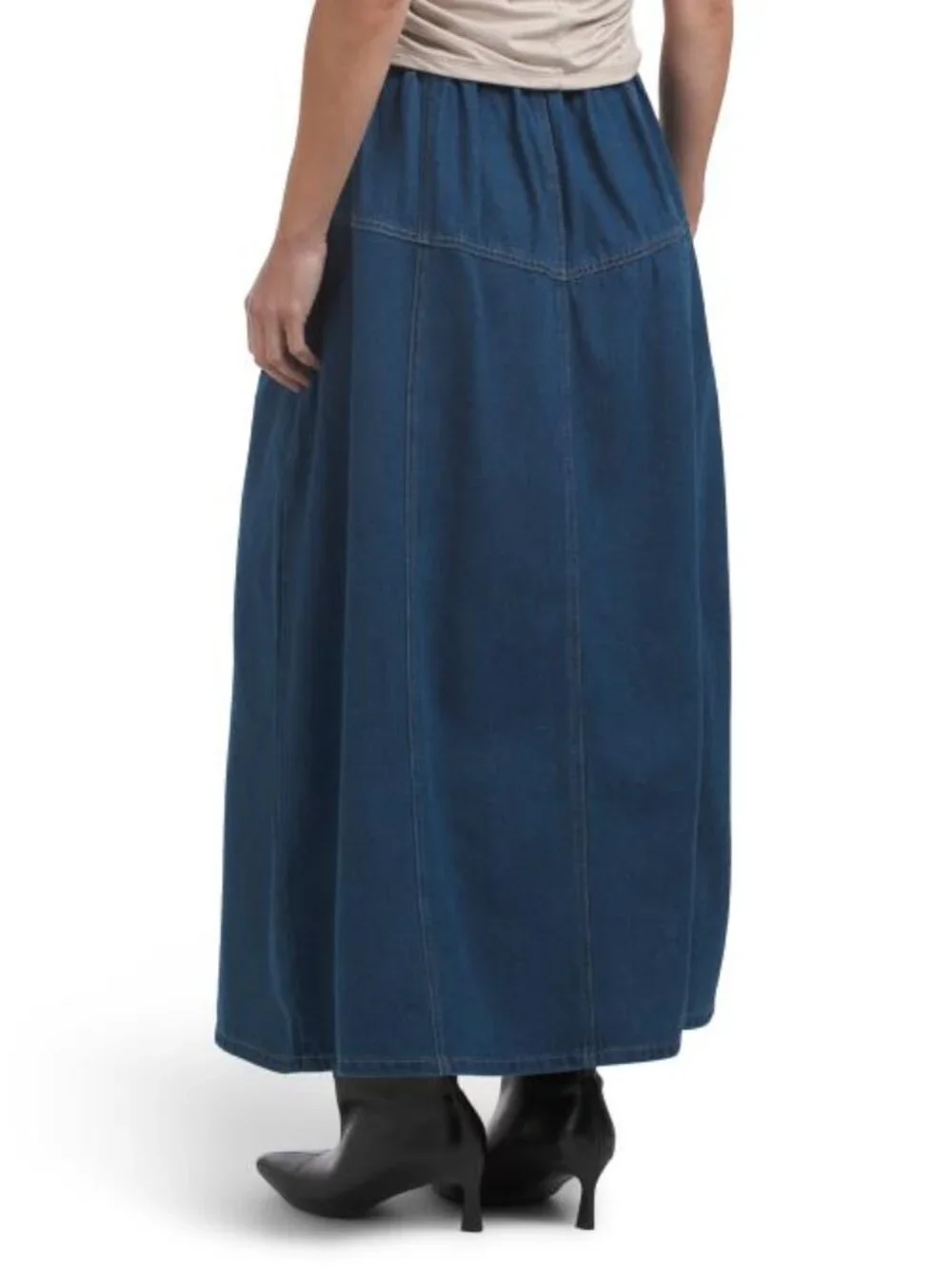 SOLITAIRE Denim Maxi Skirt